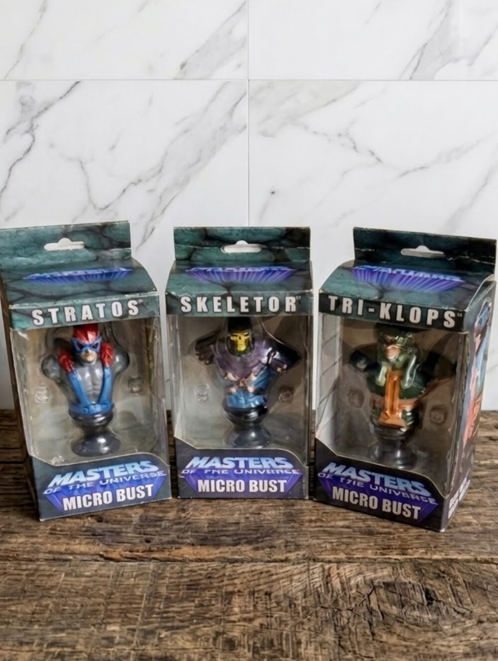 VTG 2004 NECA Masters of the Universe Micro Bust Lot - Skeletor - NIB
